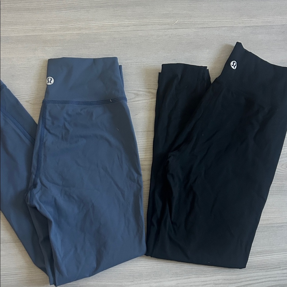 Lululemon Kids (Girls) Leggings - Navy and Black (2pcs)
